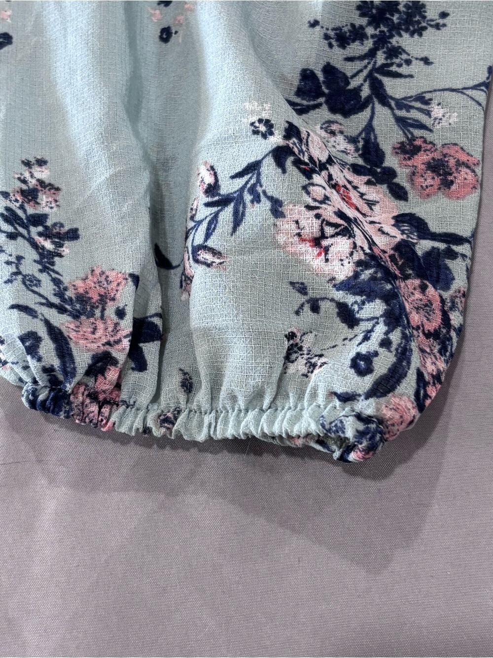 Rewind Womens M Cold Shoulder Floral Blouse Lace Embroidered Boho Mint Top NWT - Picture 4 of 11